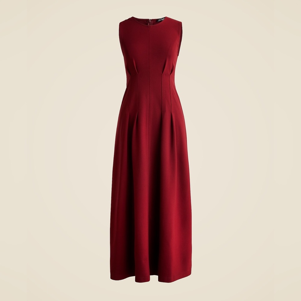 J Crew Nadia Dress A-Line Bordeaux Berry Red Size Medium